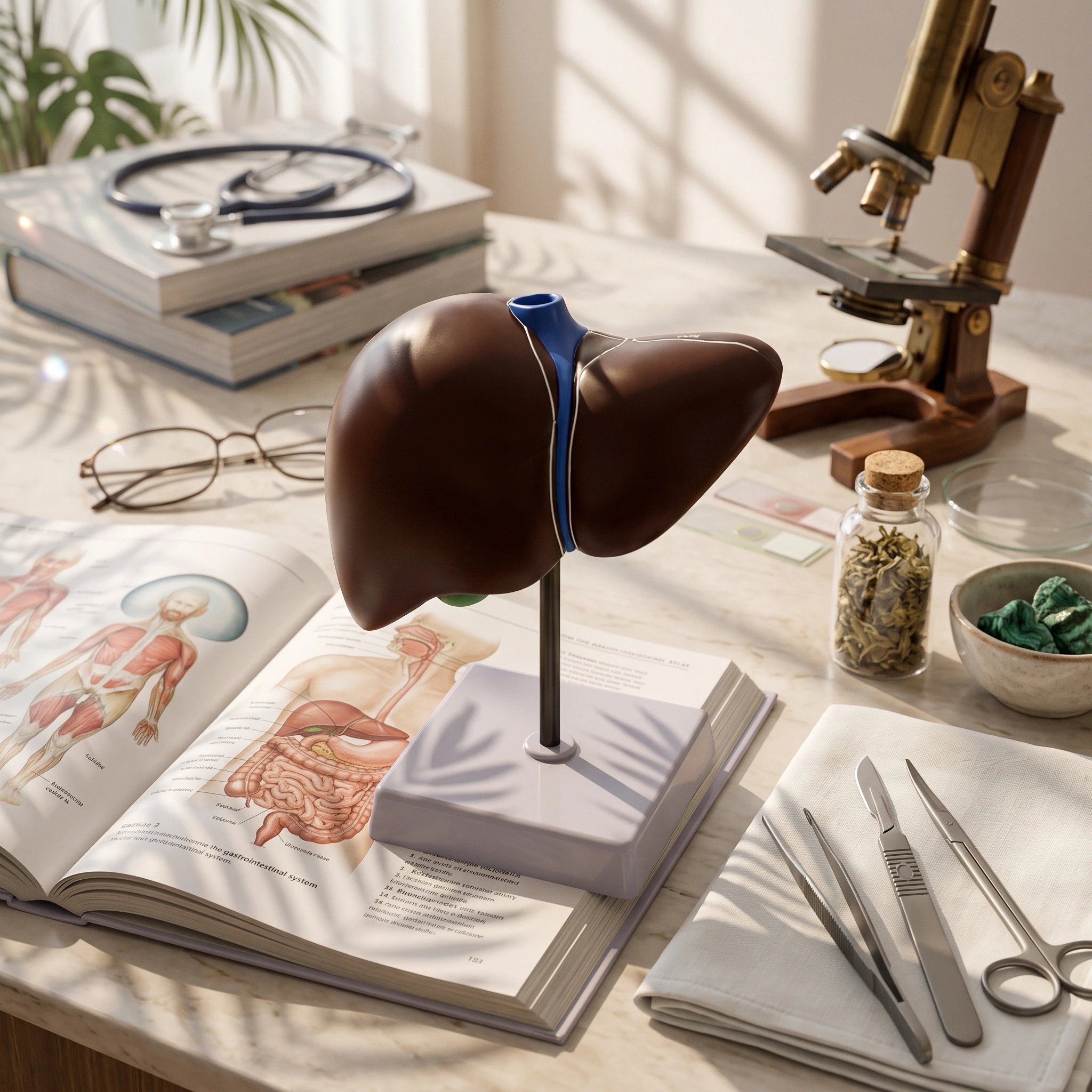 Human Liver Anatomical Model Labeled Human Liver Model Detachable Educational for Medical Students, Classroom, Laboratory
