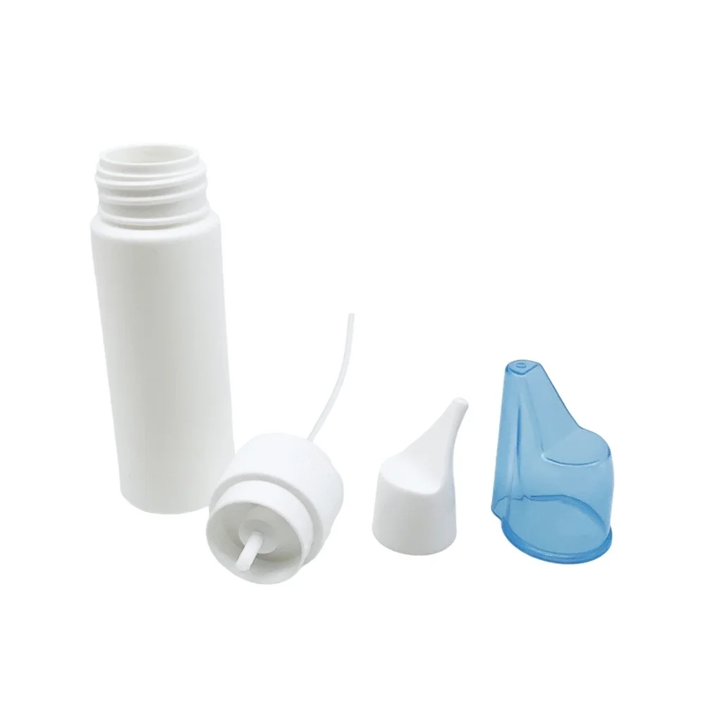 Botella de almacenamiento para irrigación nasal de 70/100 mililitros, limpiador, botella pulverizadora para limpieza nasal, botella recargable
