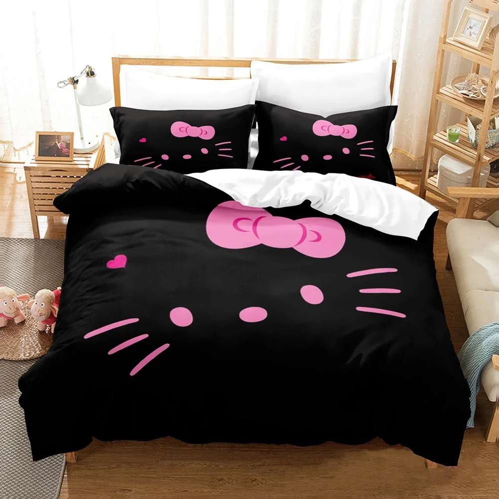 Christmas Bedding Sets Comforter Hello Kitty Kawaii Australia /Europe/USA Full Queen King Size Quilt Duvet Cover Pillow Cases