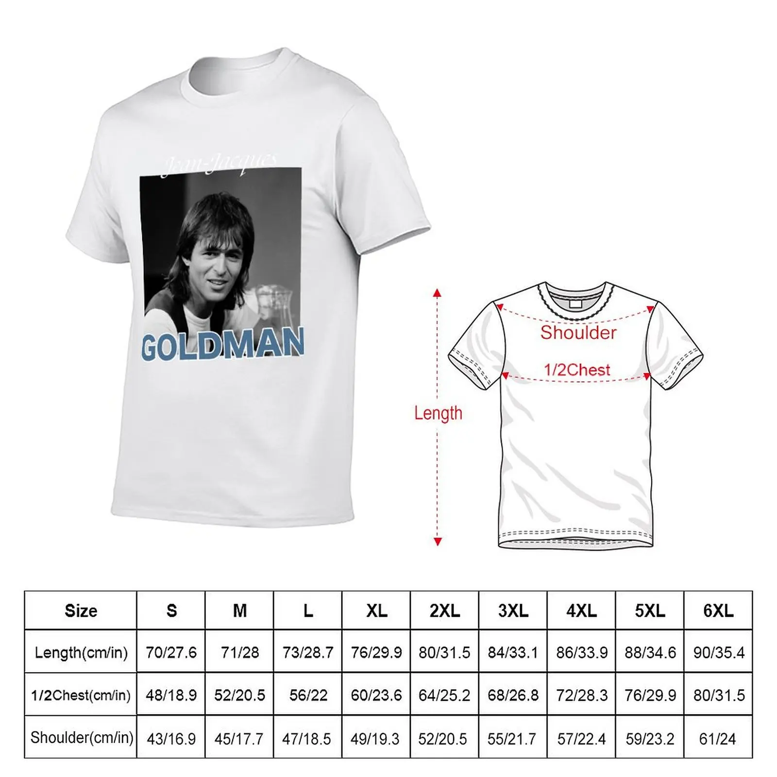Jean-Jacques Goldman T-Shirt man t shirts for men casual funny t shirts man T-Shirt