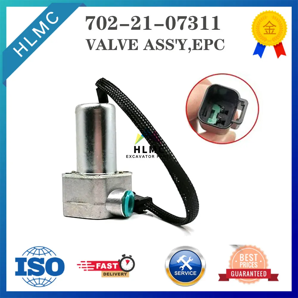 Solenoid Valve PC130-7 Excavator Hydraulic Pump 702-21-07311 7022107311 For Komatsu PC138US-8 PC130-8