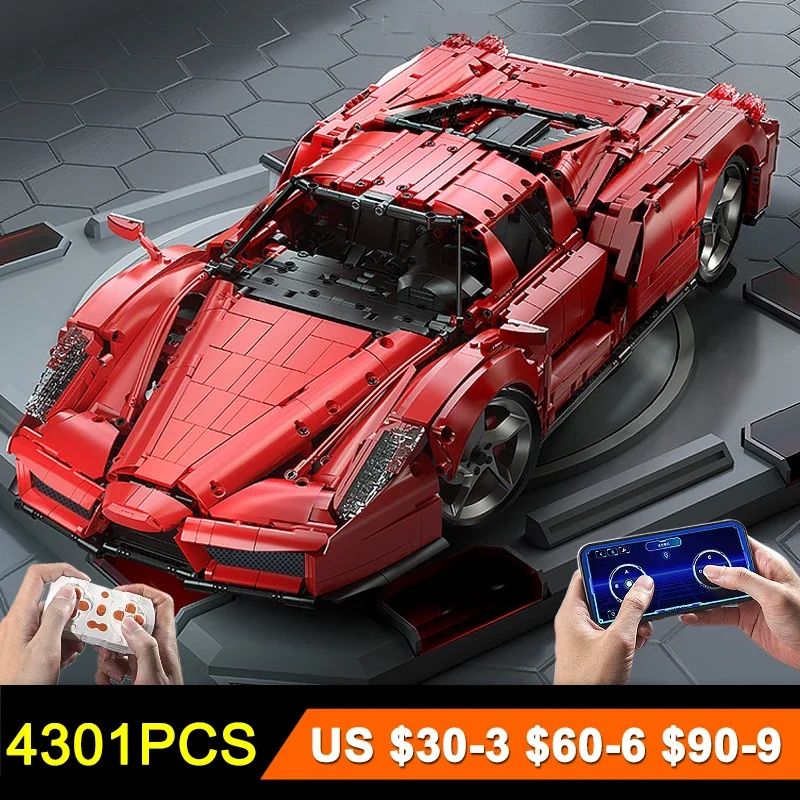 

2024 NEW 4301PCS Technical Super Car Model Building Blocks Moter Power Bricks Toys For Child Boys Birthday Gifts Merry Christmas