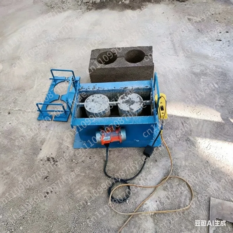 Small no-burn brick machine, brick machinery cement hollow brick machine, household block forming machine