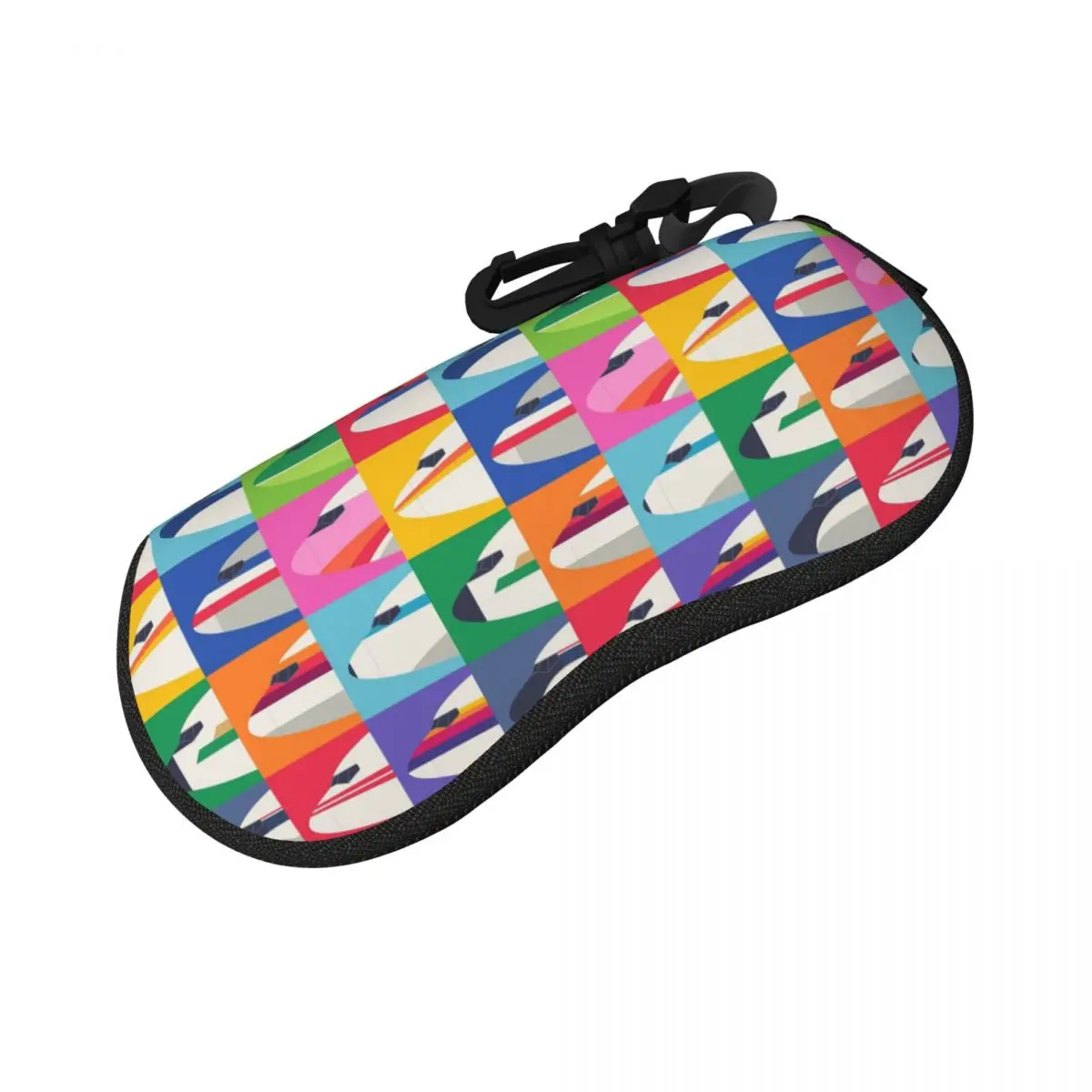 

Retro Airline Nose Livery - USA Shell Glasses Case Protector Sunglasses Box Women Men Soft Eyeglass Bag Pouch