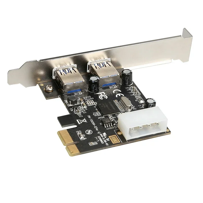 PCI Express to 2 USB3.0 expansion card computer accessories USB riser card Adapter for NEC for Windows XP 7 8 10 Vista