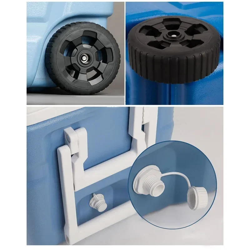 1PC 50mm Plastic Threaded Drain Plug Fit for Igloo Cooler Replacement 1 Inch OD Threaded Drain Plug Assembly for Coolers White