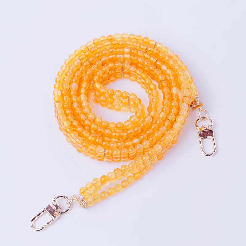 1pcs candy solid color women acrylic handbag strap bag decoration phone case chain alternative bag chain B342