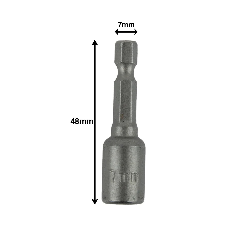 1 Pc Socket Adapter 6-13mm Magnetic Nut Screwsriver 1 4               Hex Shank For Electric Drill Bit Power Wrench Accessories