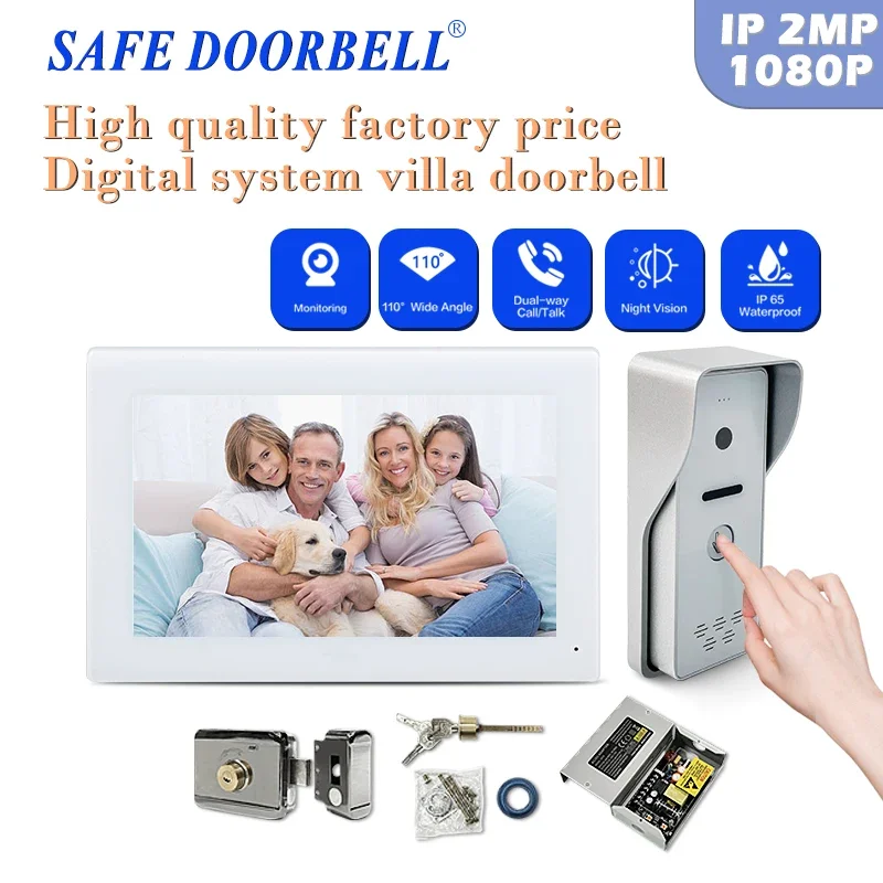 

New Trend Video Doorbell Ring Baby Phone Poe Door Phone Intercom System Ip Hd Camera Support Multiple Indoor Monitors