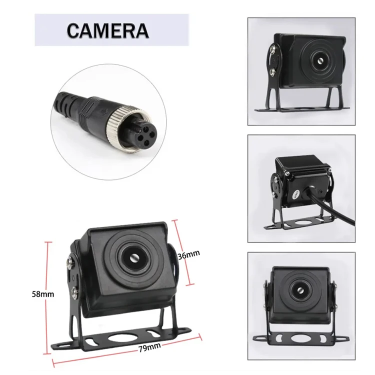 10.1 Inch 1080P AHD System for Car/RV/Bus/Truck 4 Channel CCTV  Night Vision Reversing Parking Recorder ADAS