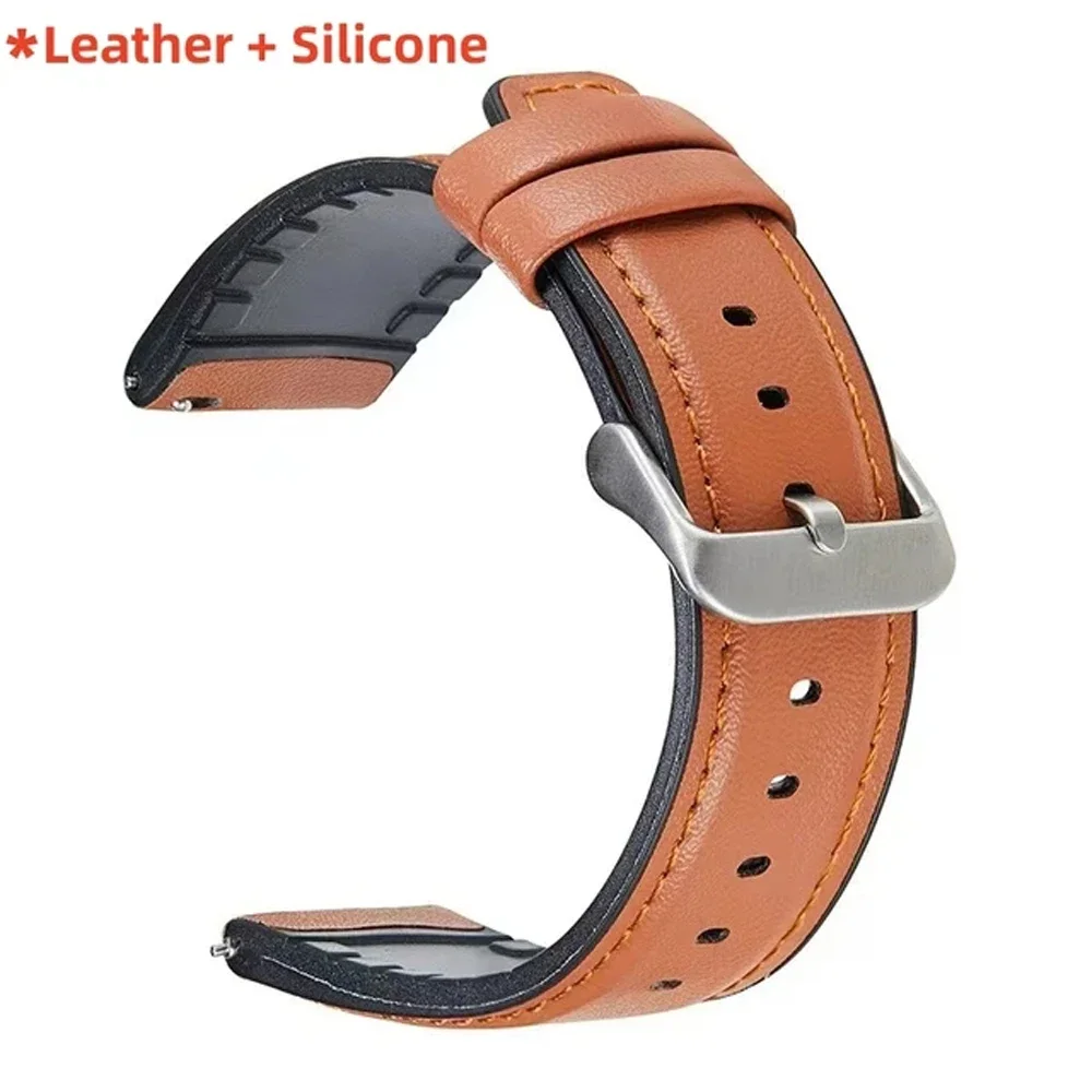 22mm Leather Silicone Strap For COLMI P71 Smartwatch Band Pulseira For COLMI M42/C81/C63/P68/V68/V70/M42 Wristband Straps Correa