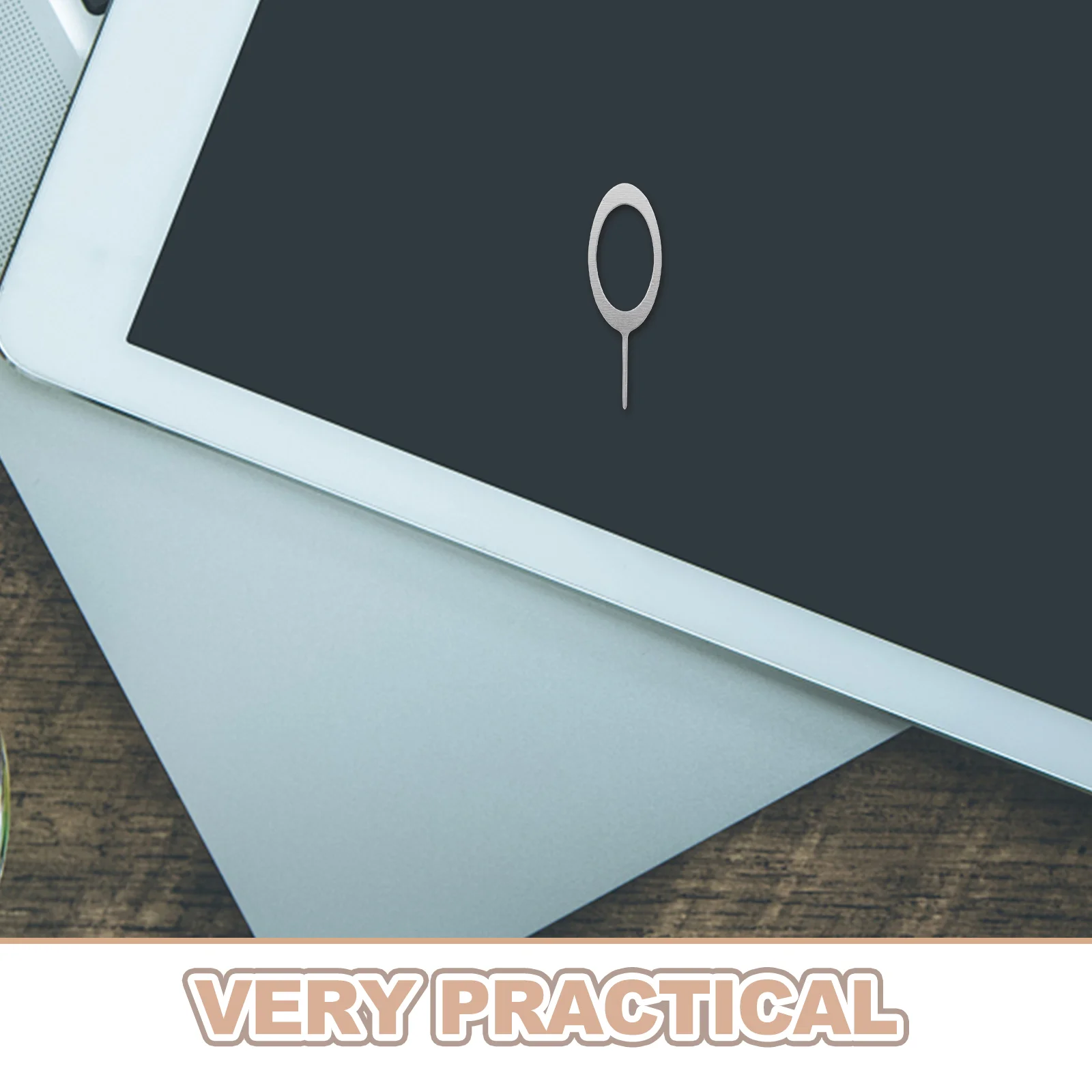 100pcs Universal SIM Card Ejector Pin Reliable SIM Tray Removal Tool Small and Card Needle for Mobile Phones Conven