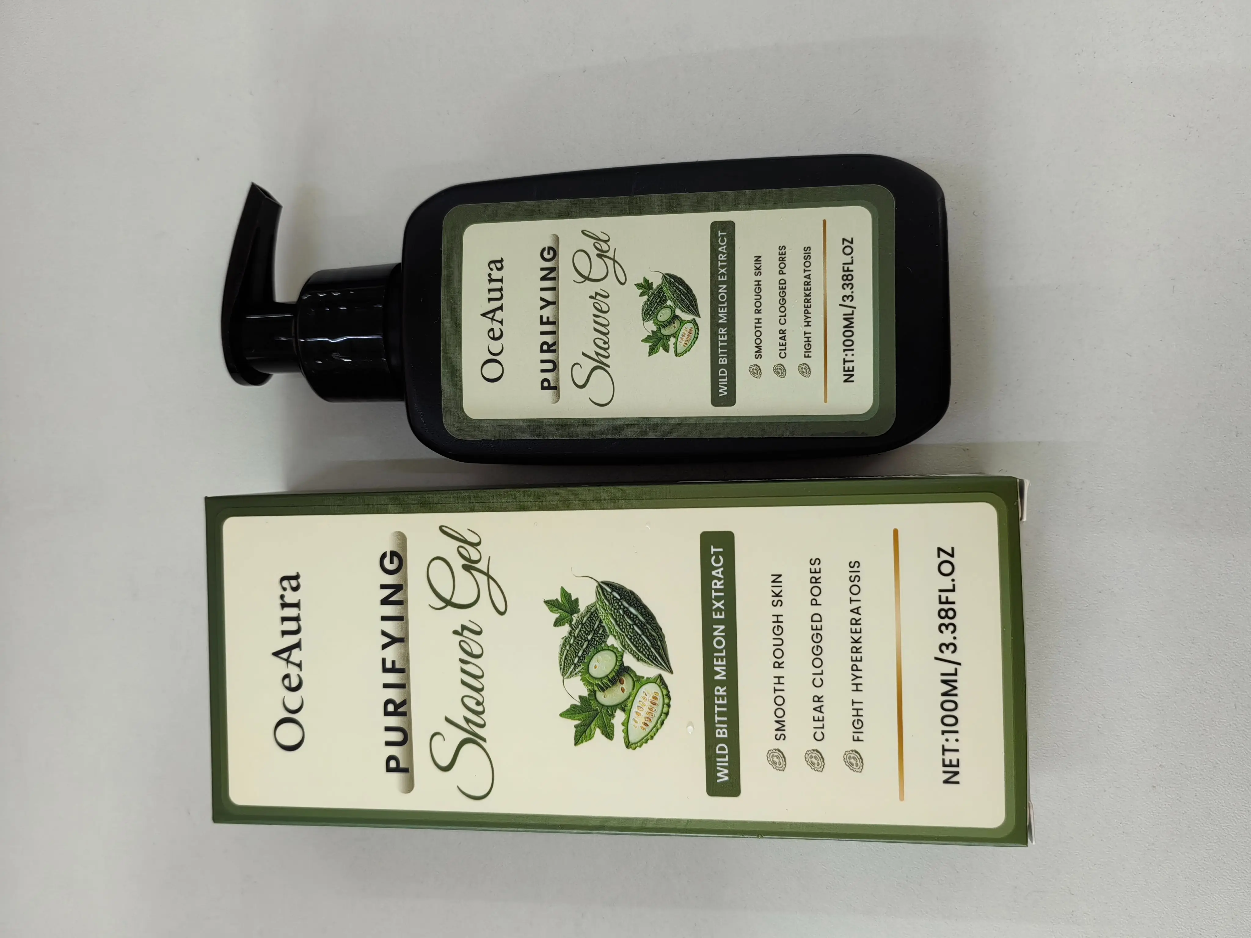 Purifying Shower Gel with Wild Bitter Melon Extract - Deep Cleanses Pores & Smooths Rough Skin - 100ml