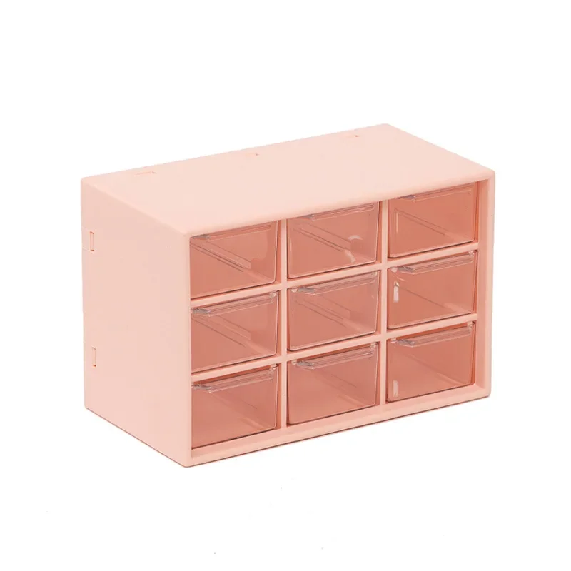 Imagem -04 - Organizador de Mesa de Gaveta Abs Kawaii Cosméticos Multi-funcionais Maquiagem Mesa de Escritório Papelaria Storage Box Holders Grades