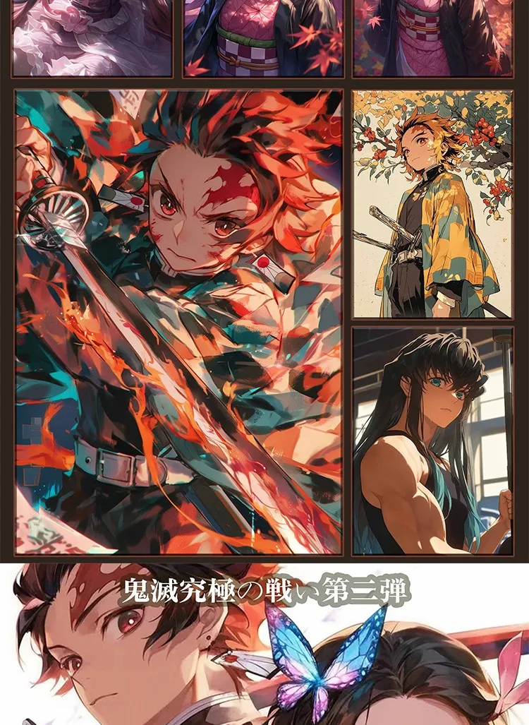 New Demon Slayer Ultimate Battle Series 2 Karty Yijing Kultura I Kreatywność Kimetsu No Yaiba Tanjirou Kamado Nezuko Karty