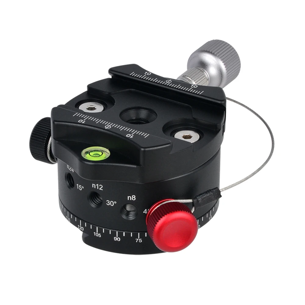 

Andoer DH-60 Panoramic Ball Head Indexing Rotator HDR Tripod Head CNC Aluminum Alloy Max. Load 33Lbs for DSLR Camera