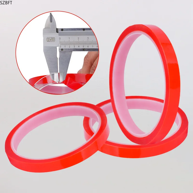 Transparent strong adhesive double-sided tape Ultra-thin PET seamless removable double-sided tape 0.2mm thick 1-2-3-4-5CM