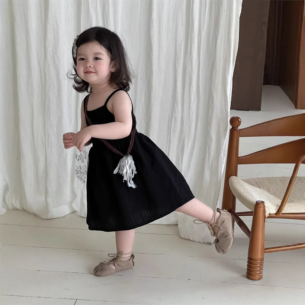 

Girls Thin Summer Dress 2025 New Baby Girl Versatile Summer Dress Foreign Style Baby Suspender Fart Dress