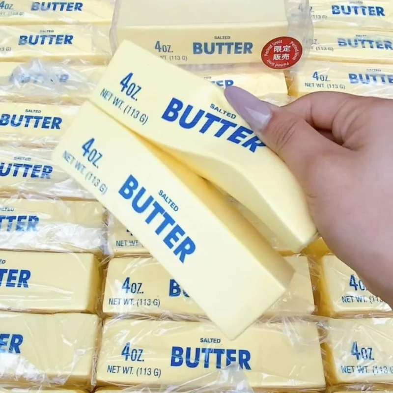 

Butter Stick Fidget Toys Squishy Elastic Cheese Stick Funny Decompression Stress Anxiety Relief Game Squeeze Prank Toy Gift