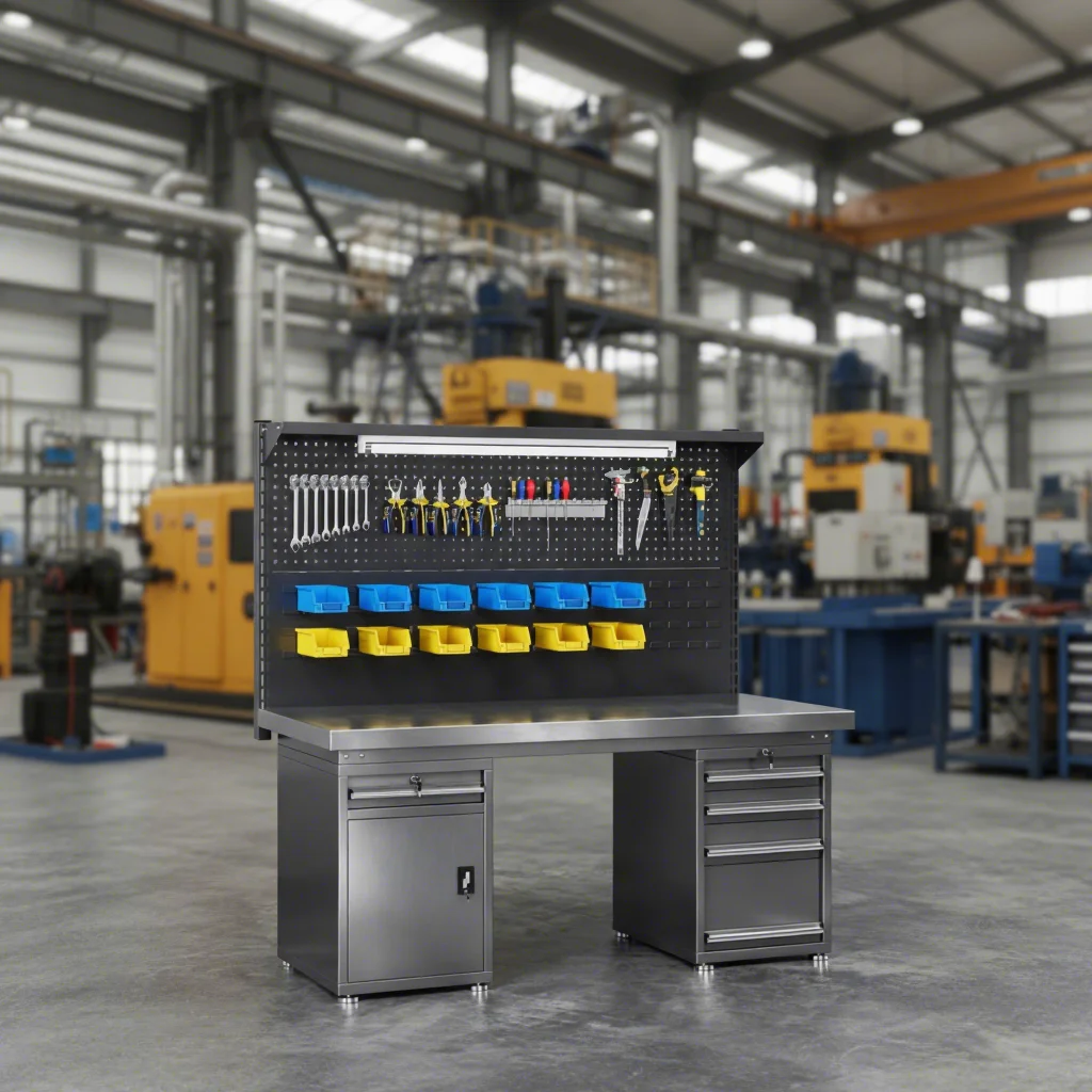 OEM Customizable Heavy Duty Workbench Assembly Line Workbench Cabinet Chest Mechanics Garage Workbench