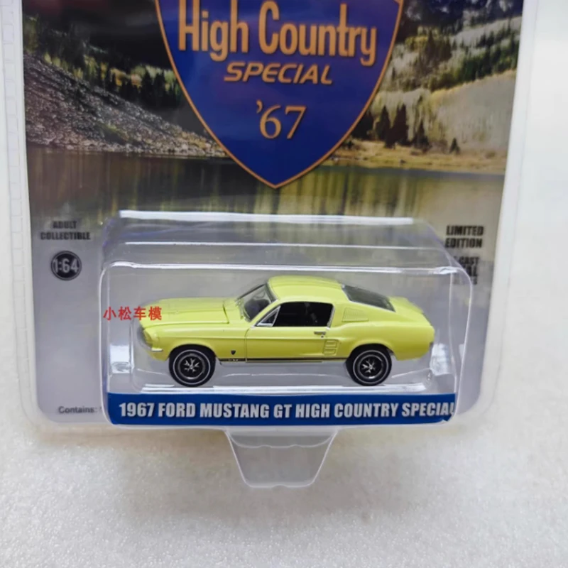 Greenlight 1:64 Scale 1967 Ford Mustang GT High Country Special Alloy Car Model Static Decoration Collectibles Gift Toys