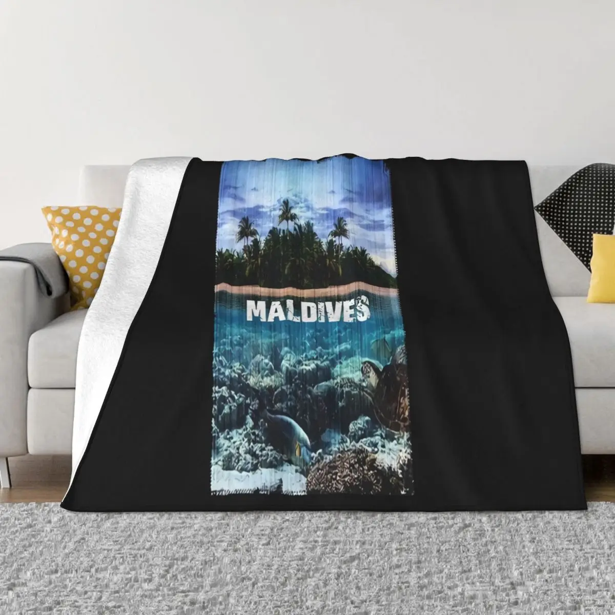 Maldives 1 Plage Clothing 2020 New Pure Cotton S Hip Hop Fashion Mens Humour Throw Blanket