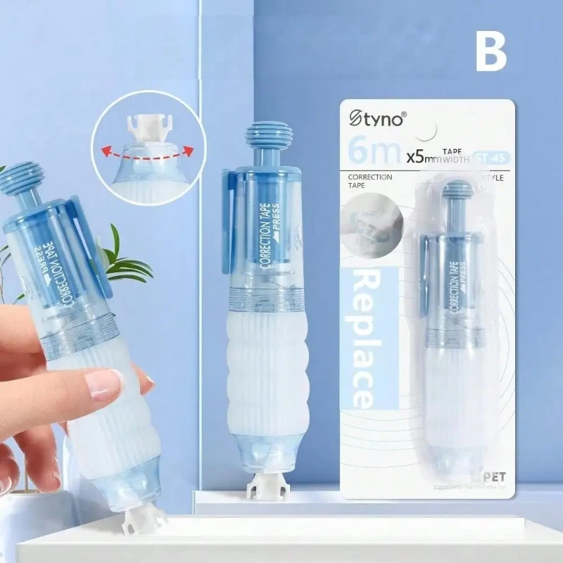 1 قطعة 360 °   قلم جل دوار عالي اللزوجة بسعة قابلة لإعادة الملء، نمط لاصق مزدوج الجوانب لطلاب العودة إلى المدرسة #4
