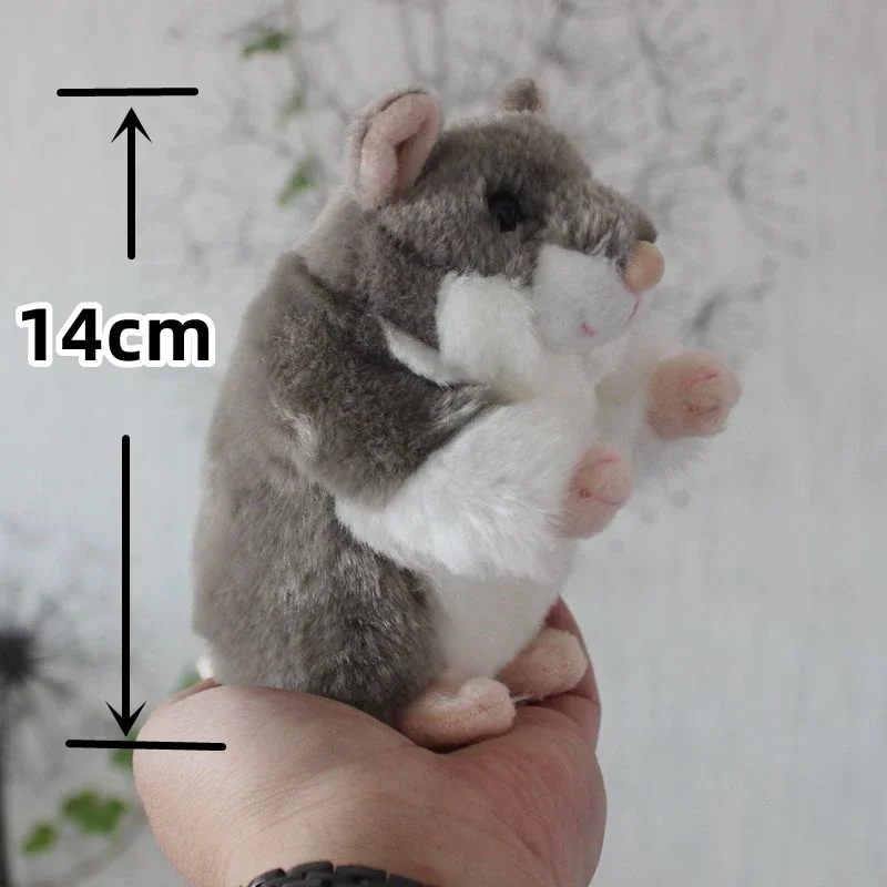 Chinchilla High Fidelity Anime Cute Plushie Hamster Plush Toys Lifelike Animals Simulation Stuffed Doll Kawai Toy Gifts For Kids