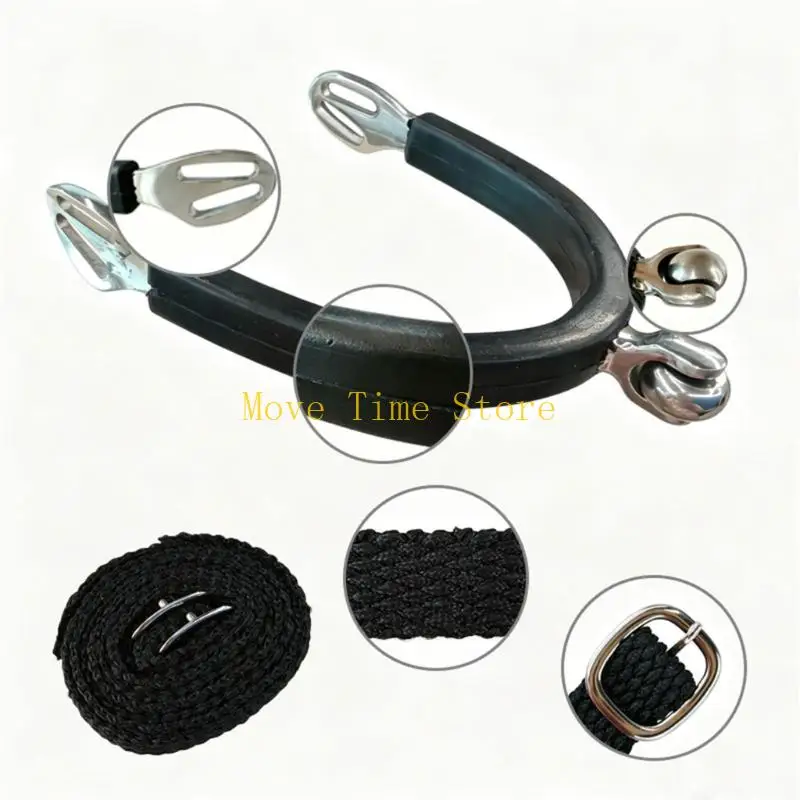 92ME Beginner Horse Training Roller Spur with Adjustable Fastening System