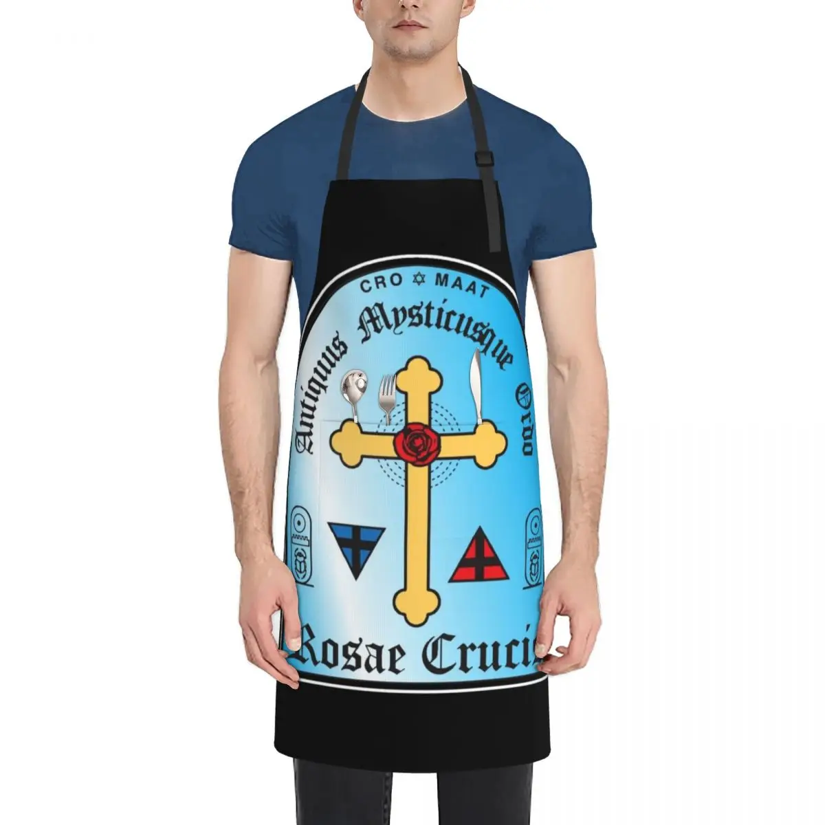 Ancient Mystical Order Rosae Crucis Apron Cute Kitchen Accessories Things For The Home Kitchens Men women's kitchens Apron