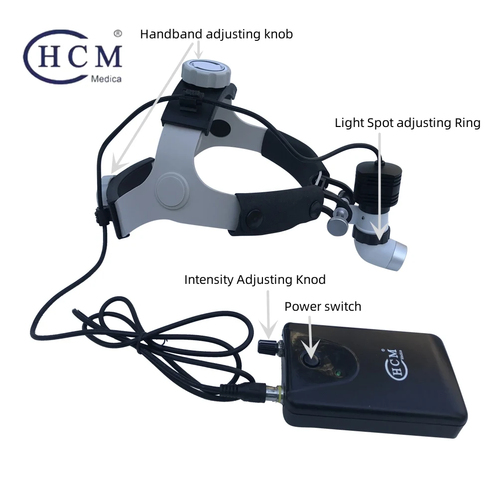 5W LED High Power Rechargeable ENT Examination Surgery Veterinary Medical Head Light Lamp Headlight Headlamp