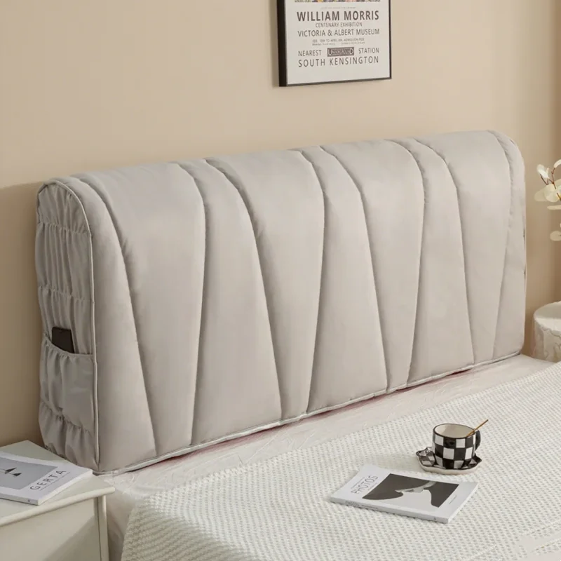 1pc Full package thickened quilted headboard cover with luxurious technical fabric  available in multiple colors