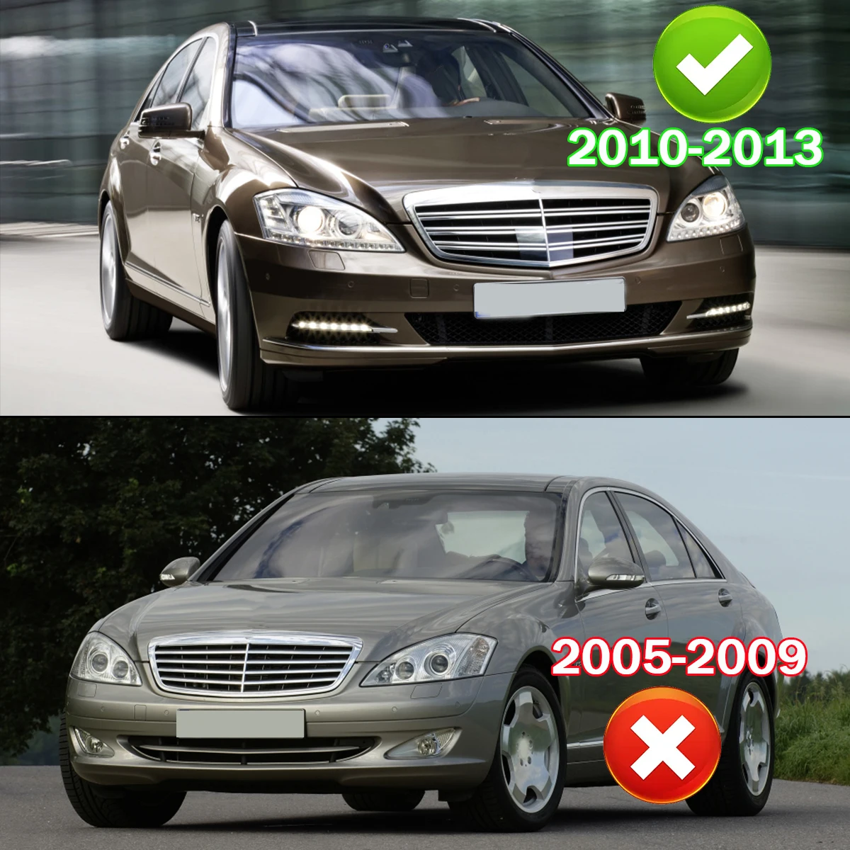 For Benz S Class 2010 2011 2012 2013 S350 S500 S550 S63 AMG W221 Headlight Lens Shade Headlamp Shell Front Headlamp Lampshade