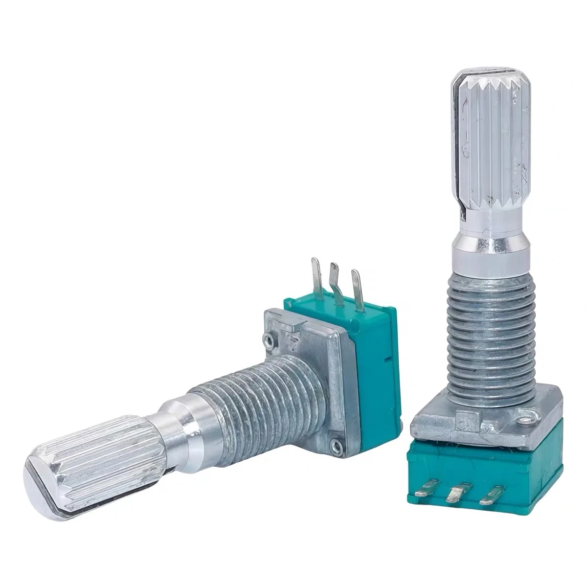 5pcs RK097 09 Type Precision Single Gang Switch 3pins B10K Volume Adjustment Potentiometer B103 Handle Length 25mm Plum Shaft