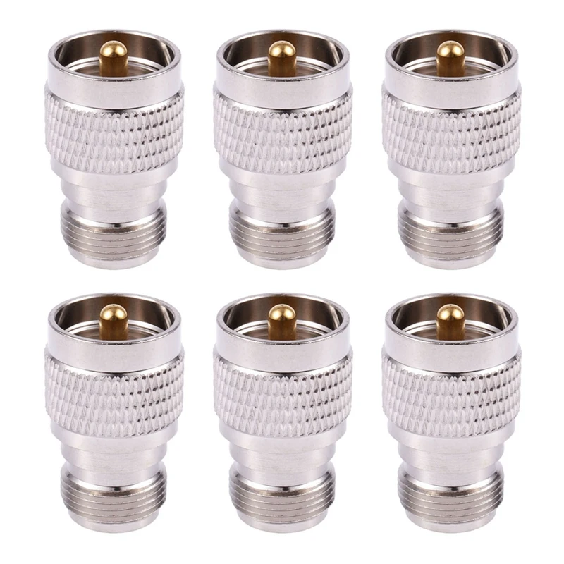 

AB46-6X UHF Male PL259 to N Female M/F Прямой коаксиальный RF адаптер