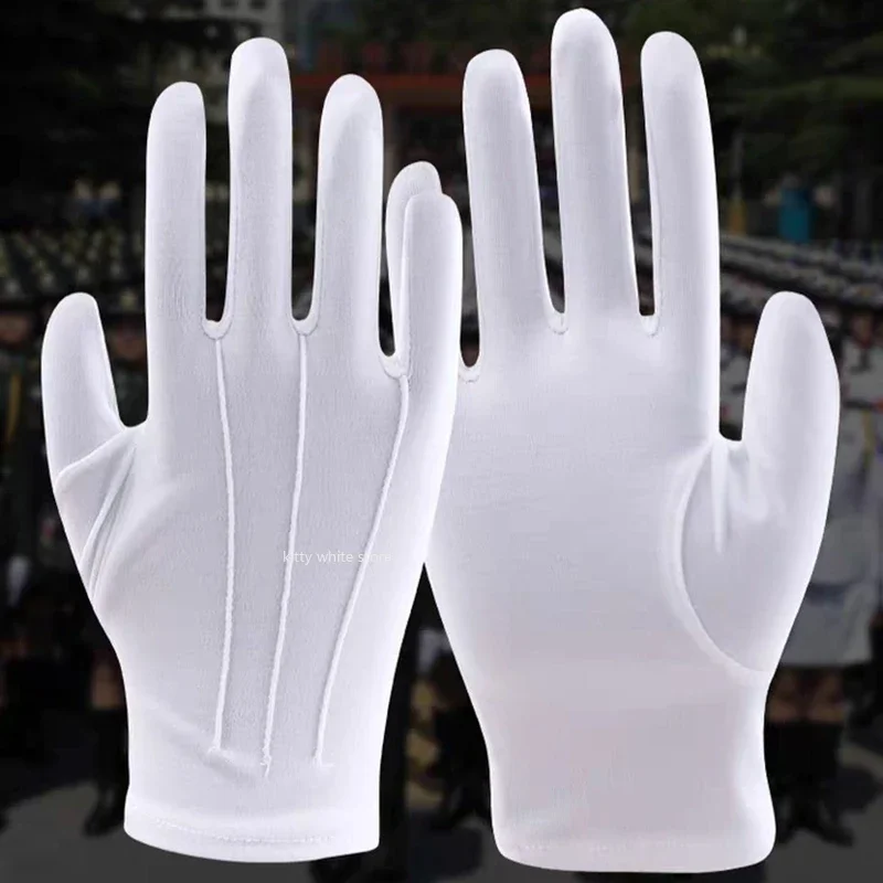 Black Butler Sebastian Michaelis Cosplay White Gloves One Pair Halloween Carnival Cosplay Costume Accessories