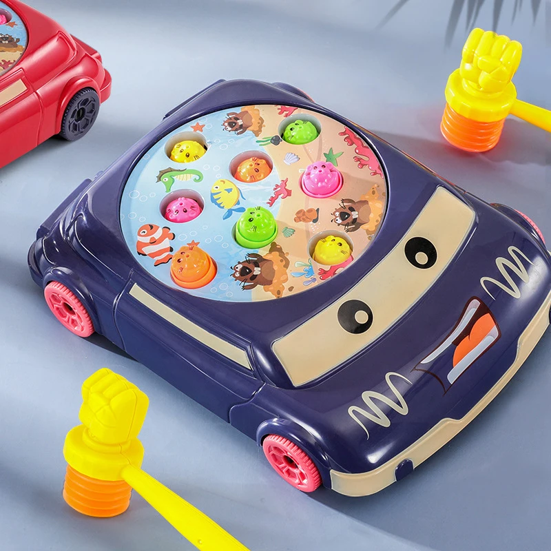 Baby Music Interactive toys Car Play Knock Hit Hamster Insect Game Playing Fruit Worm Educational Instrumentos Musicais