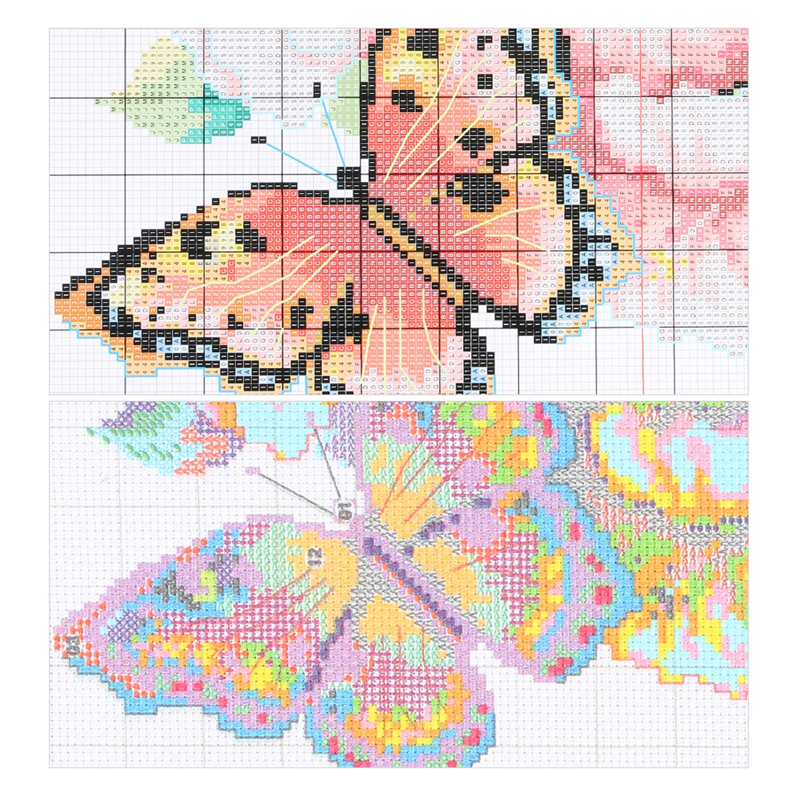 Dog Full 11CT 3 Strands DIY St - Cross Stitch Stamped Kits Beginners ulasan dan harga