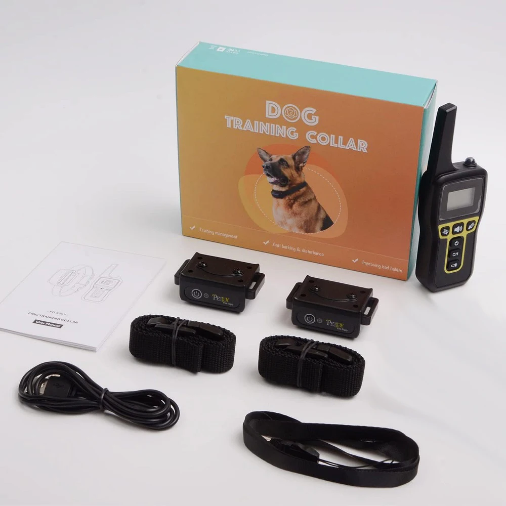 No Shock Vibration Dog Training Collar 1000M Remote Anti Bark Collar Rechargeable Waterproof Vibration Collar for All Dogs