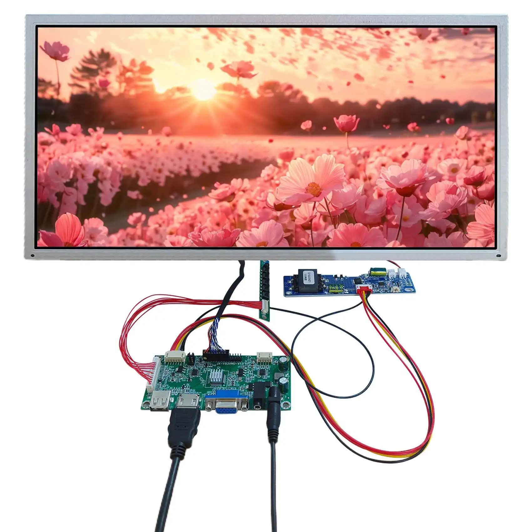 高輝度液晶画面 15.6 インチ G156XW01-1000 1366x768 画面 LCD ドライバーボード付き