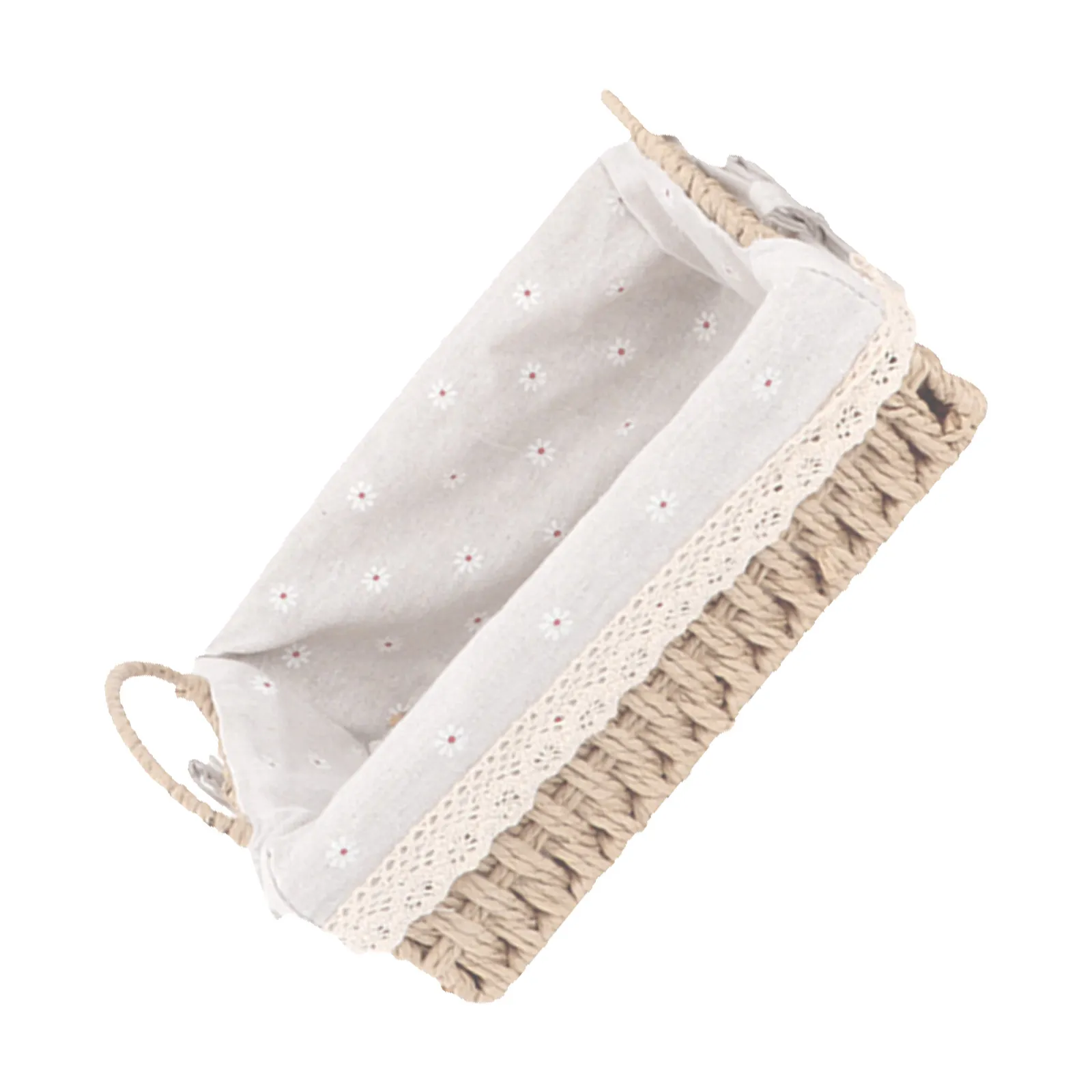 1Pcs Rustic Storage Basket Hand-Woven Flower Basket Natural Decor Flower Holder Desktop Decorative Container