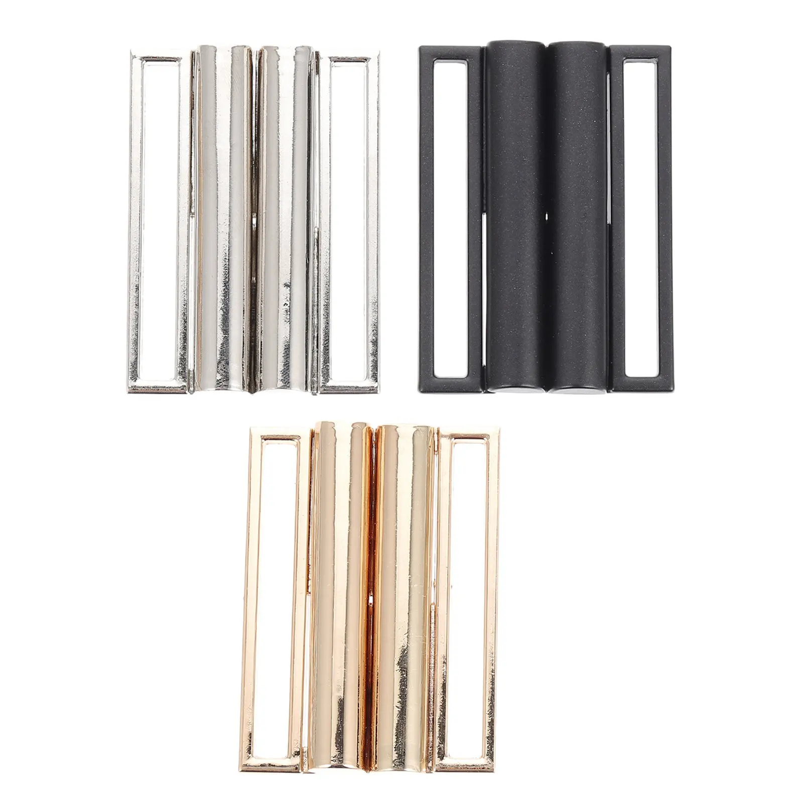 

3 шт. Модные квадратные металлические пряжки из цинкового сплава с боковым замком для поясов, пальто, курток, ремней, аксессуары для мужчин и женщин