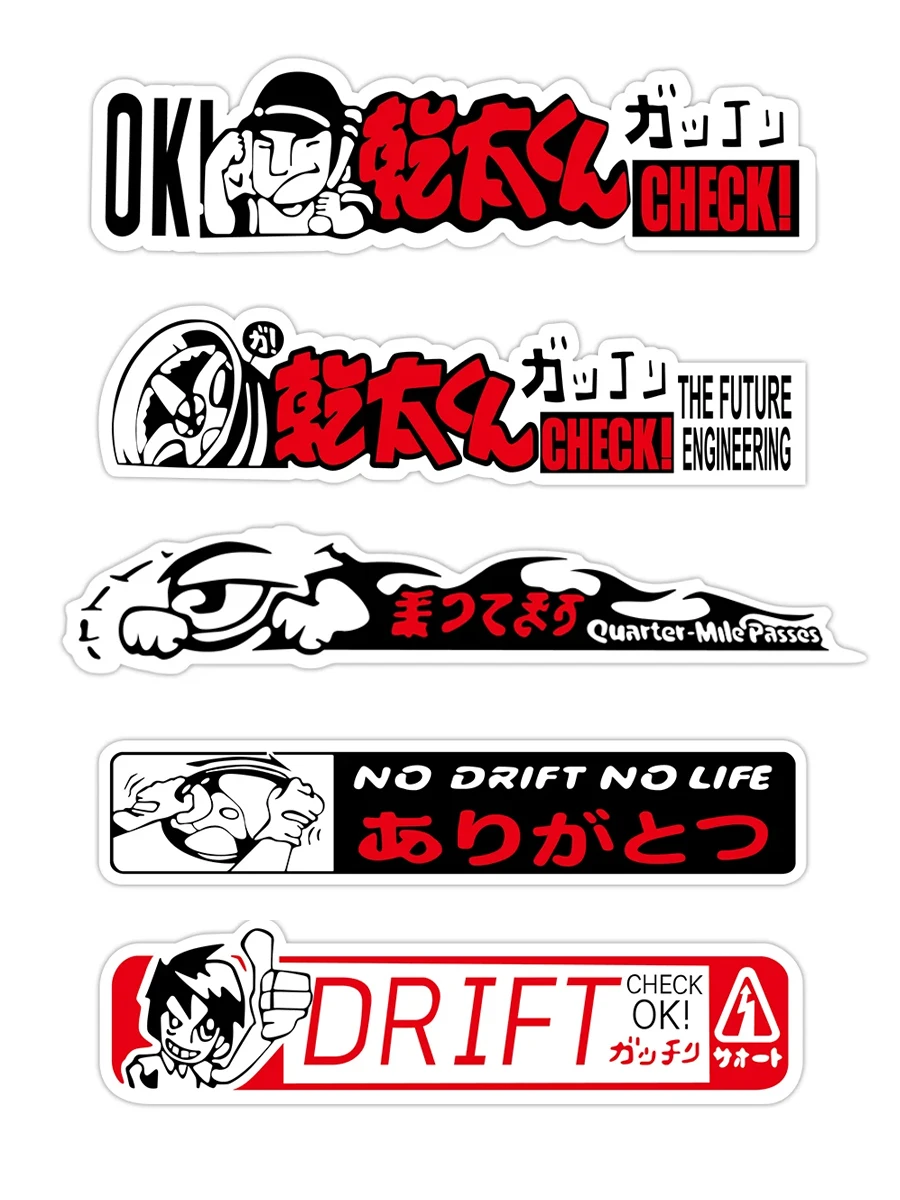 AliExpress JDM Reflective Car Stickers Decor Motoecycle Moto Bike Auto Body Windshield Fender Decals Accessories for Toyota Honda Suzuki