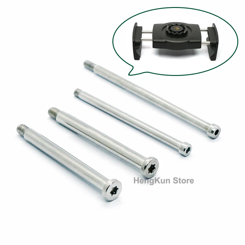 10pc M2.5 M3 Long rod screw half thread thin rod fixture, selfie stick, hexagonal inside plum screw