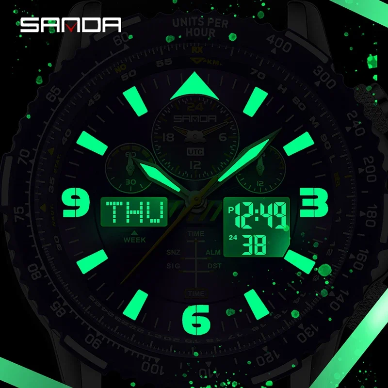 Men's Business Quartz Watch with Multifunctional Chronograph
