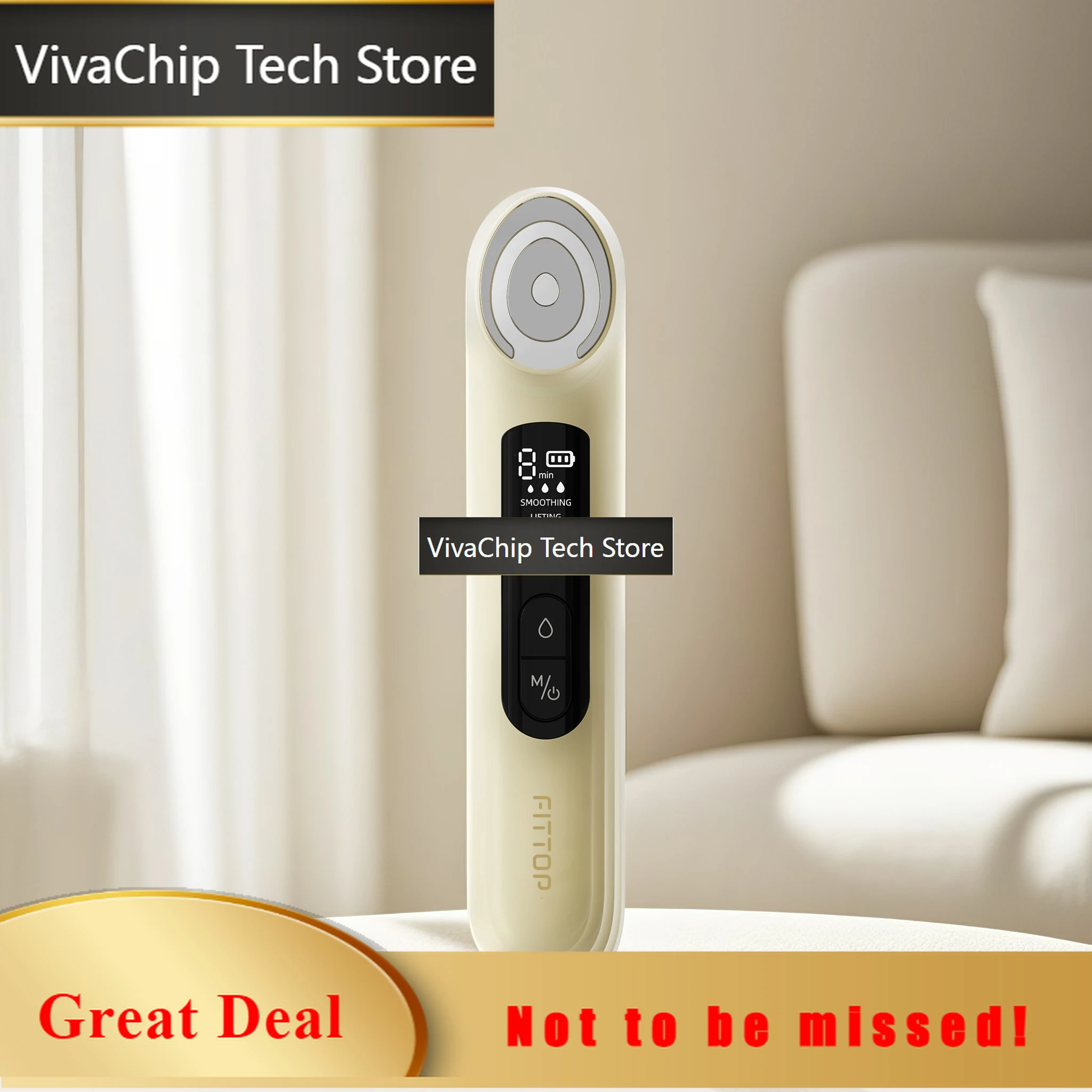 VivaCTFacial Device Light Therapy Booster Face Lift Massager Home Use Beauty Skin Care Led Anti Wrinkle Device