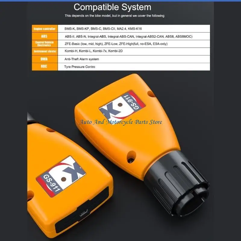 

P9FD Motorcycle Emergency Diagnostic Scanner Tool Engine Diagnostic Read Fault Code