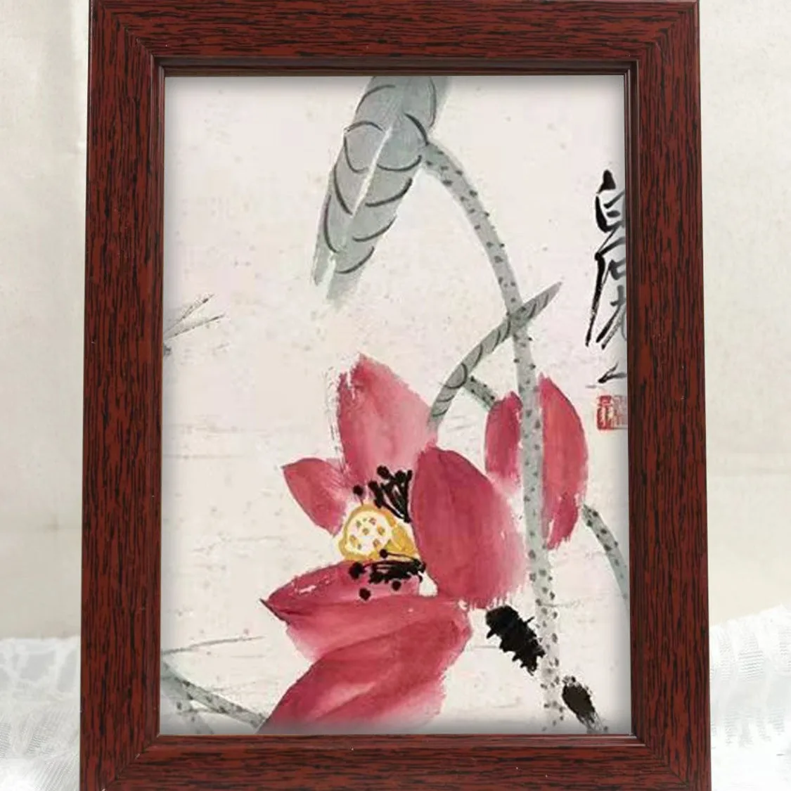 Picture frame photo frame self-installed oil painting frame ornaments wall hanging ornaments desktop simple size imitation