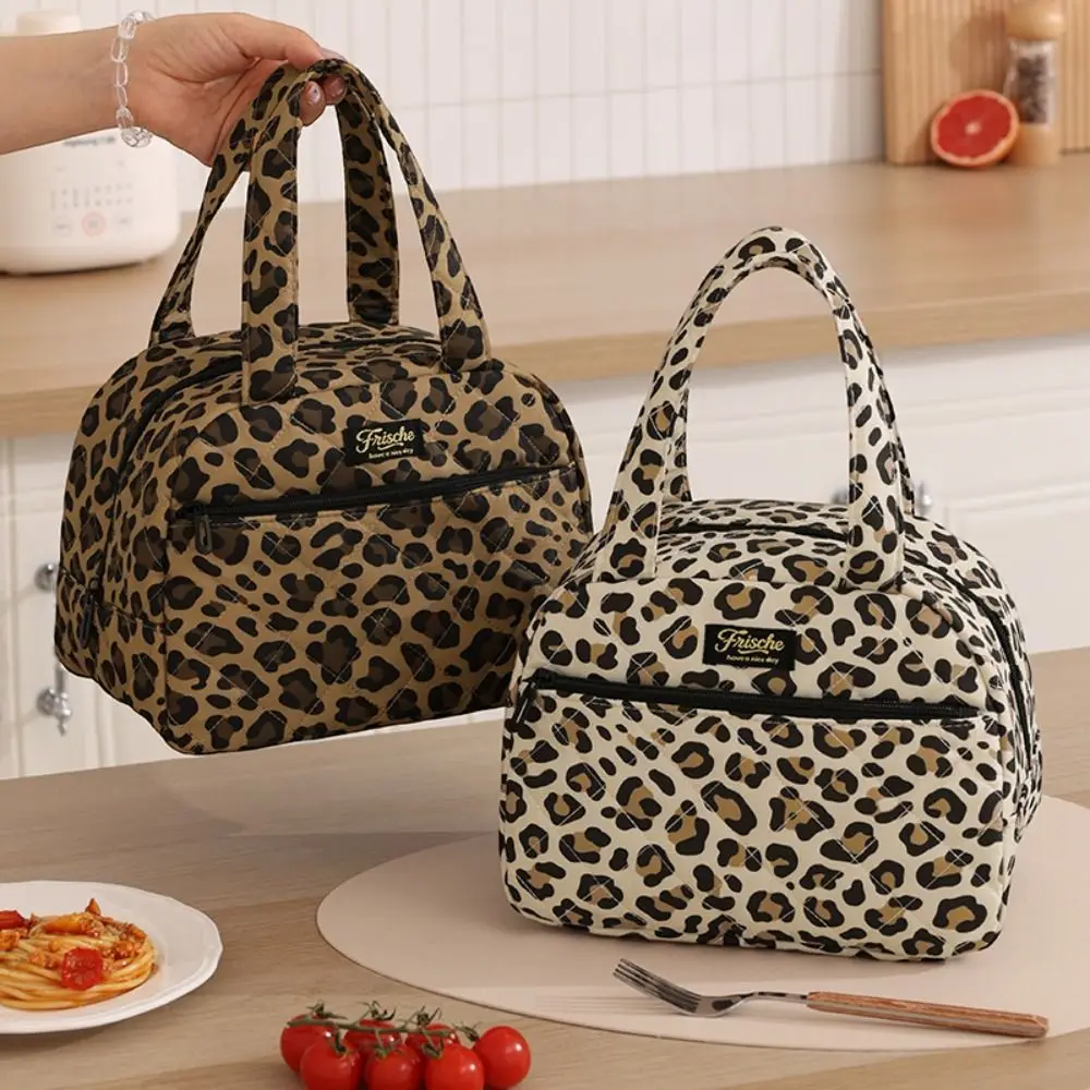 New Portable Handle Lunch Bag Thickened Large Capacity Insulated Handbag Multi-functional Reusable Insulated Lunch Tote Bag