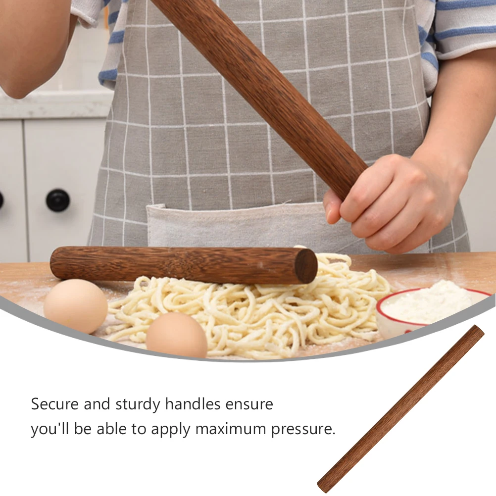 

Rolling Pin Dough Roller Kitchen Cooking Supplies Wood Pizza Household Wooden Brown